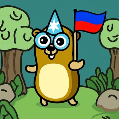 Go Blue Gopher as Russian Gopher.