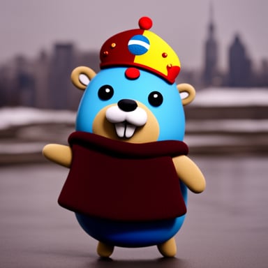 Go Blue Gopher as a Russian gopher.