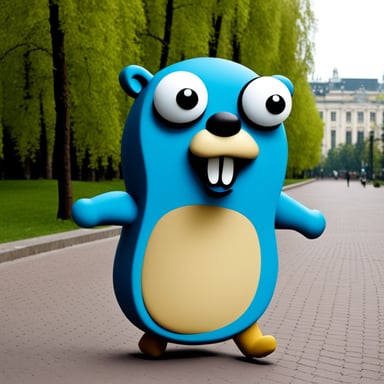 Go Blue Gopher as Angry Blu Gopher in Minsk.
