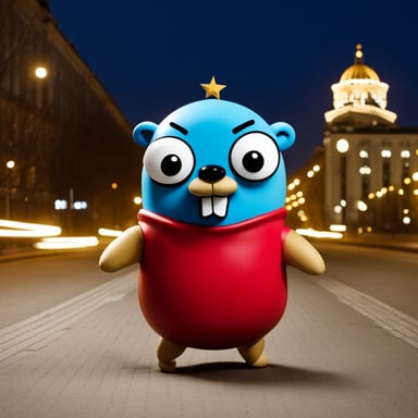 Go Blue Gopher as Angry Blu Gopher in Minsk.
