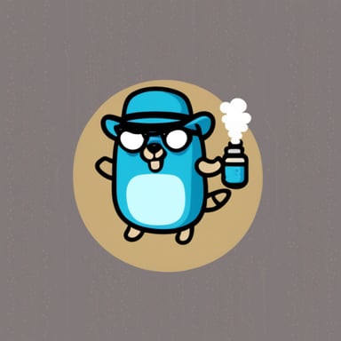 Go Blue Gopher with vape.
