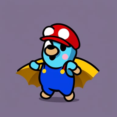Go Blue Gopher as Super Mario