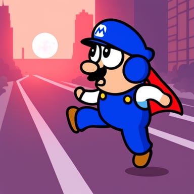 Go Blue Gopher as Super Mario