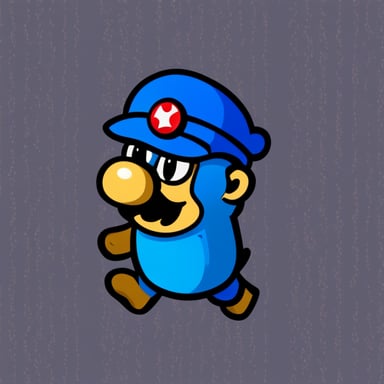 Go Blue Gopher as Super Mario