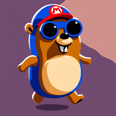 Go Blue Gopher as Super Mario