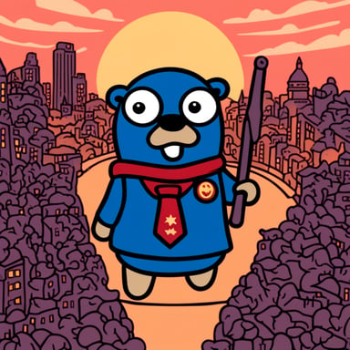 The Go Blue Gopher as the imperialist leader.