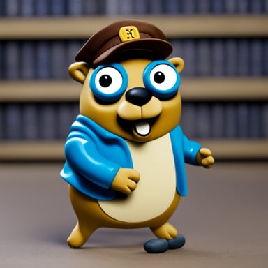 Go Blue Gopher as Workfort Gopher