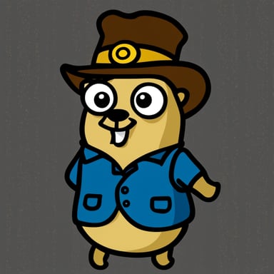 Go Blue Gopher as Workfort Gopher