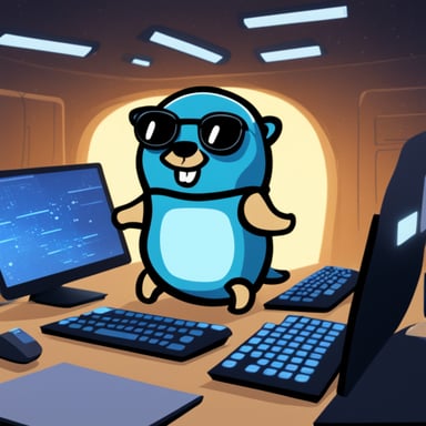 Go Blue Gopher is a gopher that develops DevOps utilities, database drivers, and likes football and Star Wars.