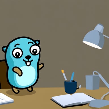 Go Blue Gopher feeling tired and sad while working.