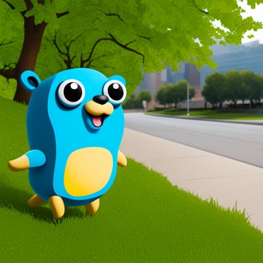 Go Blue Gopher from Ozon Tech