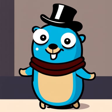 Go Blue Gopher is happy.