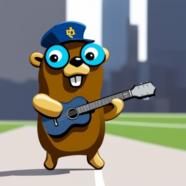 Go Blue Gopher wins Rust mascot.