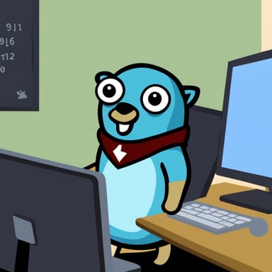 Go Blue Gopher playing Dota.