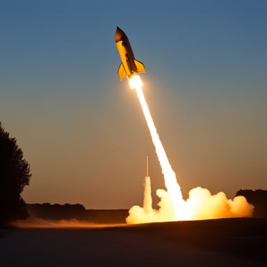Go Blue Gopher launches rocket.