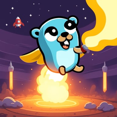 Go Blue Gopher launches rocket.