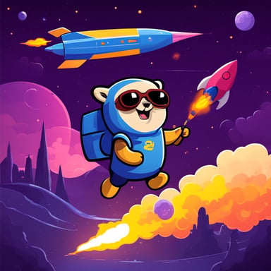 Go Blue Gopher launches rocket.