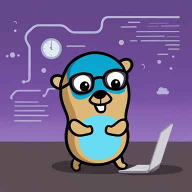 Go Blue Gopher as Cyber Security Gopher