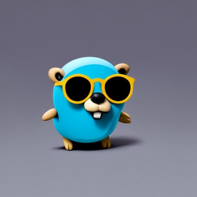 Go Blue Gopher, the chill and relaxed gopher with glasses.