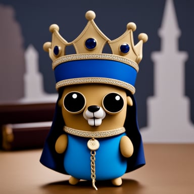 Go blue gopher as King Tamerlan