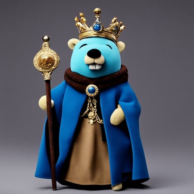 Go blue gopher as King Tamerlan
