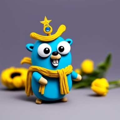 Go blue gopher from Ukraine