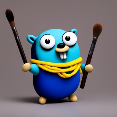 Go blue gopher from Ukraine