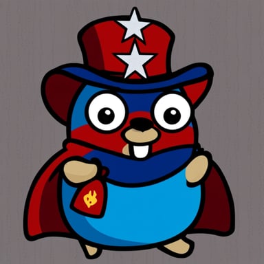 Go Blue Gopher as a wicked Russian gopher.