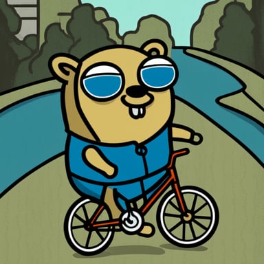 Go Blue Gopher cycling.