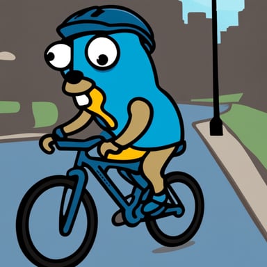 Go Blue Gopher cycling.