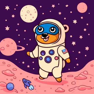 Go Blue Gopher as the cosmonaut.