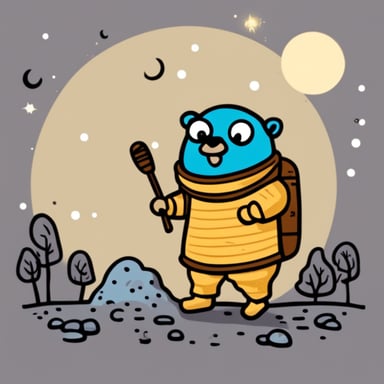 Go Blue Gopher on the Moon.