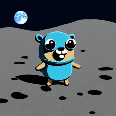 Go Blue Gopher on the Moon.