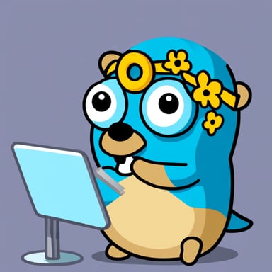 Go Blue Gopher: Happy new and sweety Go Blue Gopher which stopped using C++.