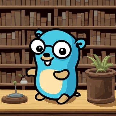 Happy Go Blue Gopher on PostgreSQL