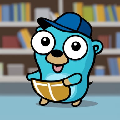 Happy Go Blue Gopher on PostgreSQL