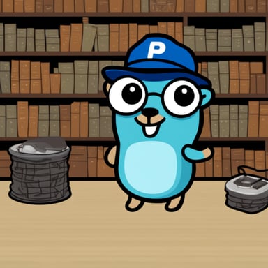 Happy Go Blue Gopher on PostgreSQL