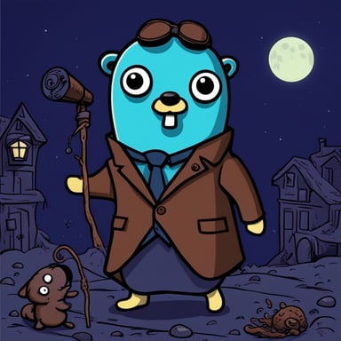 Go Blue Gopher as Lovecraft