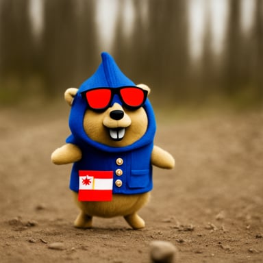 Go blue gopher as Russian gopher.