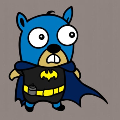 Go Blue Gopher as Batman.
