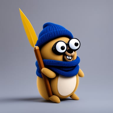 Go Blue Gopher: simple but stylish.