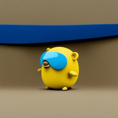 Go Blue Gopher: simple but stylish.