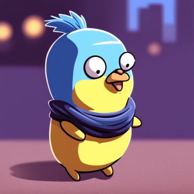 Go Blue Gopher like Psyduck