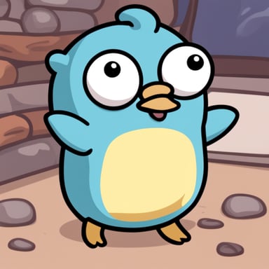 Go Blue Gopher like Psyduck