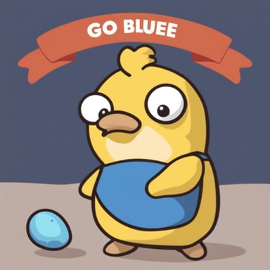 Go Blue Gopher like Psyduck