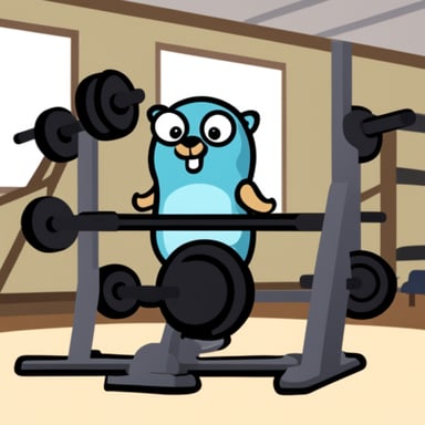 Go Blue Gopher as the gym boss.