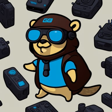 Cyberpunk Go Blue Gopher