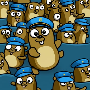 Go Blue Gopher as Lukashenko