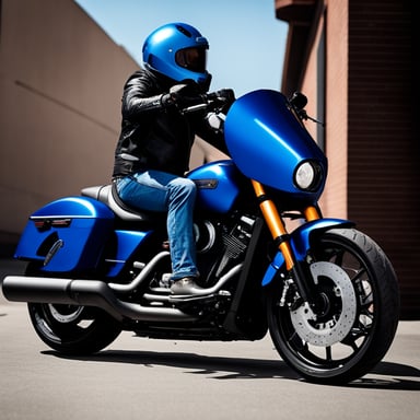 Go Blue Gopher on a Harley Davidson FXDR