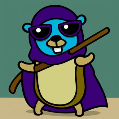 Go Blue Gopher as Donatello